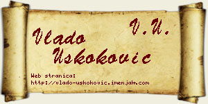 Vlado Uskoković vizit kartica